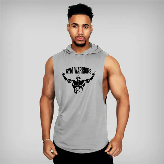 Trendy Hooded Fitness Camisole Vest for Men