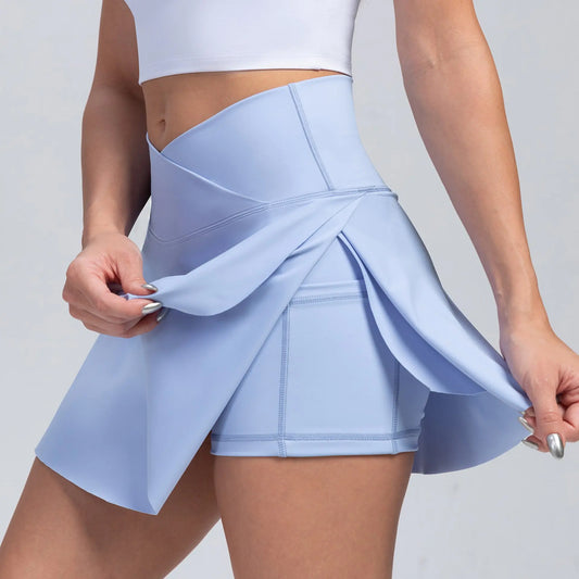 Two Pairs of Faux Yoga Shorts