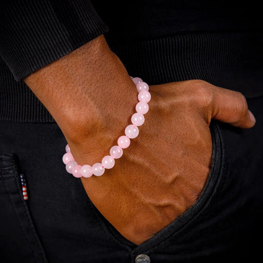 Rose Quartz Stone Bracelet — Love & Emotional Healing