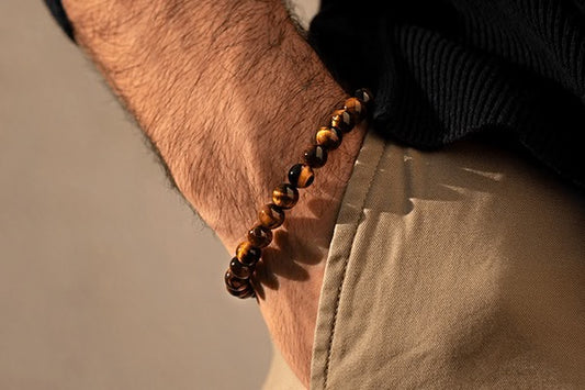 Yellow Tiger Eye Stone Bracelet — Focus & Strength