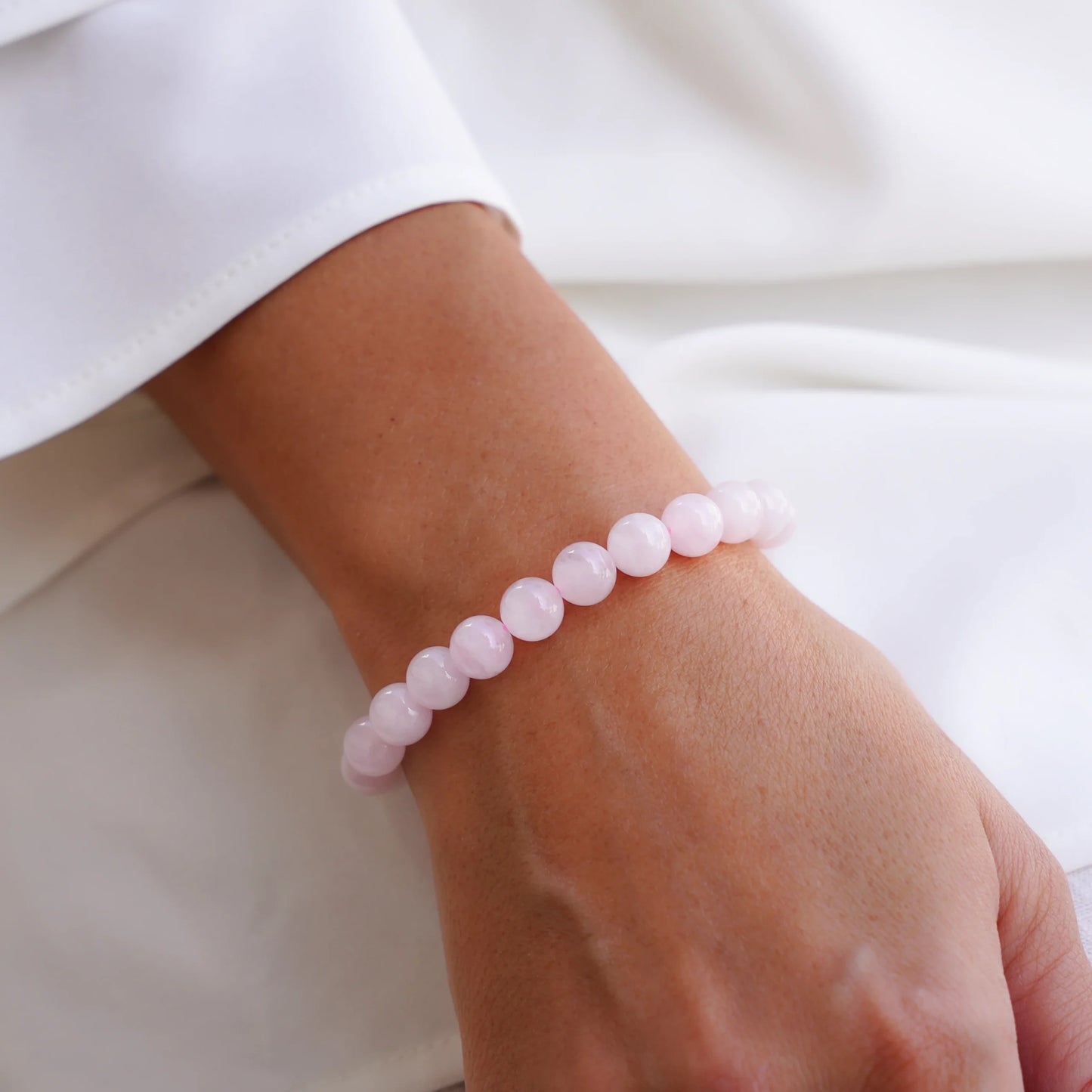 Rose Quartz Stone Bracelet — Love & Emotional Healing