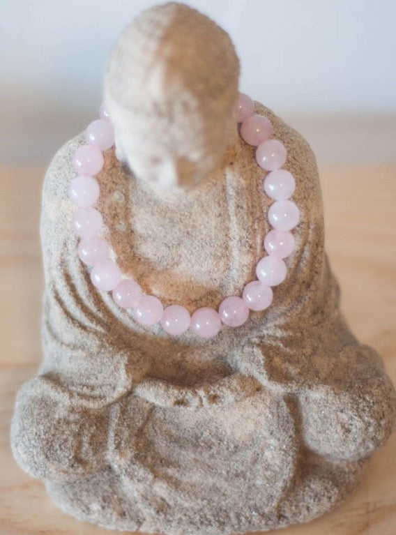 Rose Quartz Stone Bracelet — Love & Emotional Healing