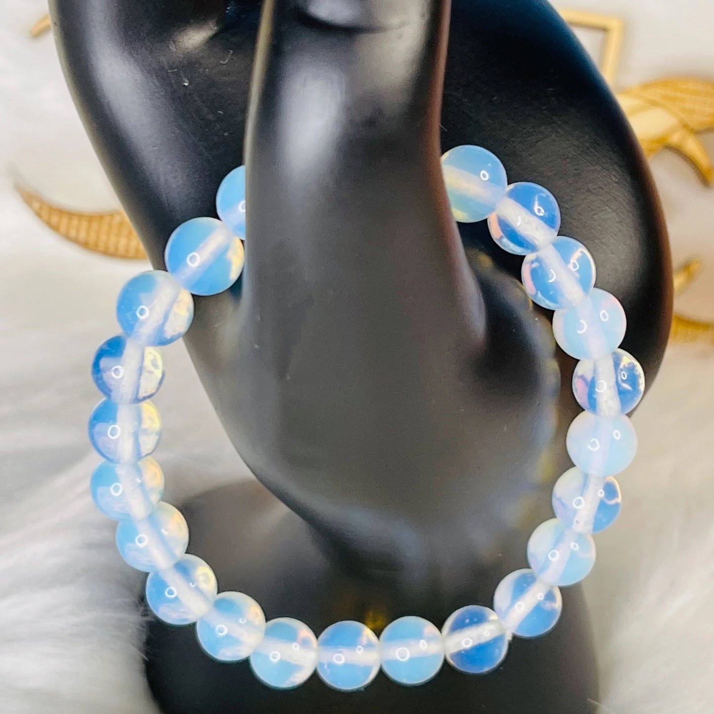 Opalite Stone Bracelet — Serenity, Communication & Inner Light