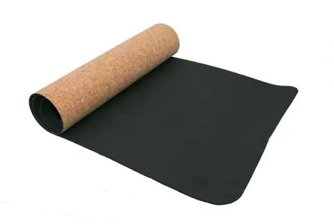 Natural Rubber Yoga Mat TPE with Cork Material