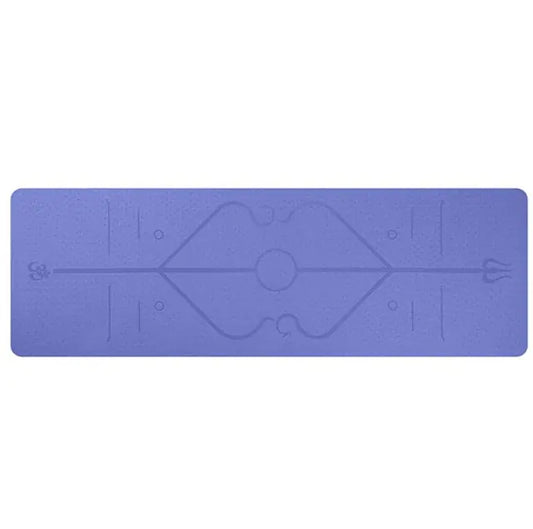 TPE Yoga Mat with Position Lines for Fitness