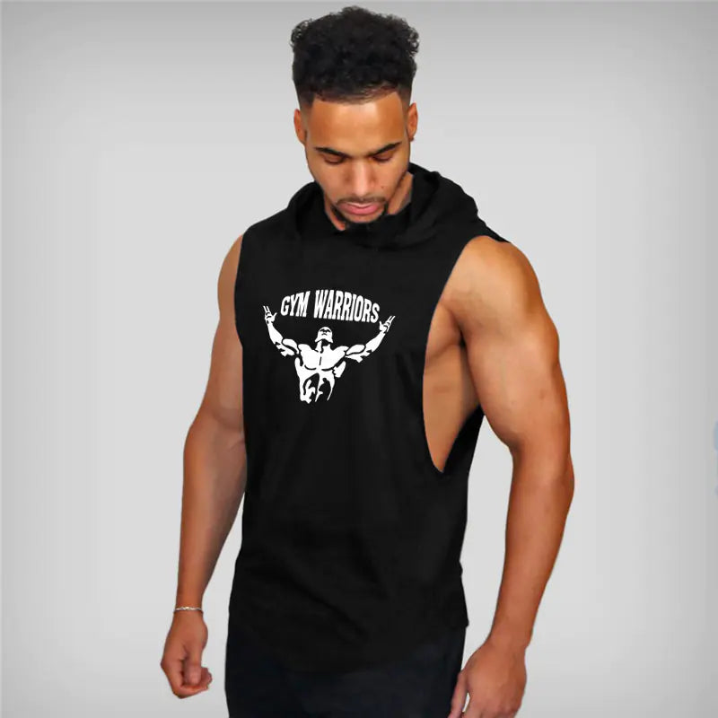 Trendy Hooded Fitness Camisole Vest for Men