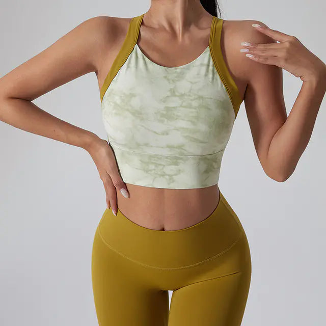 Athletic Joggers and Seamless Yoga Bra Tank Tops