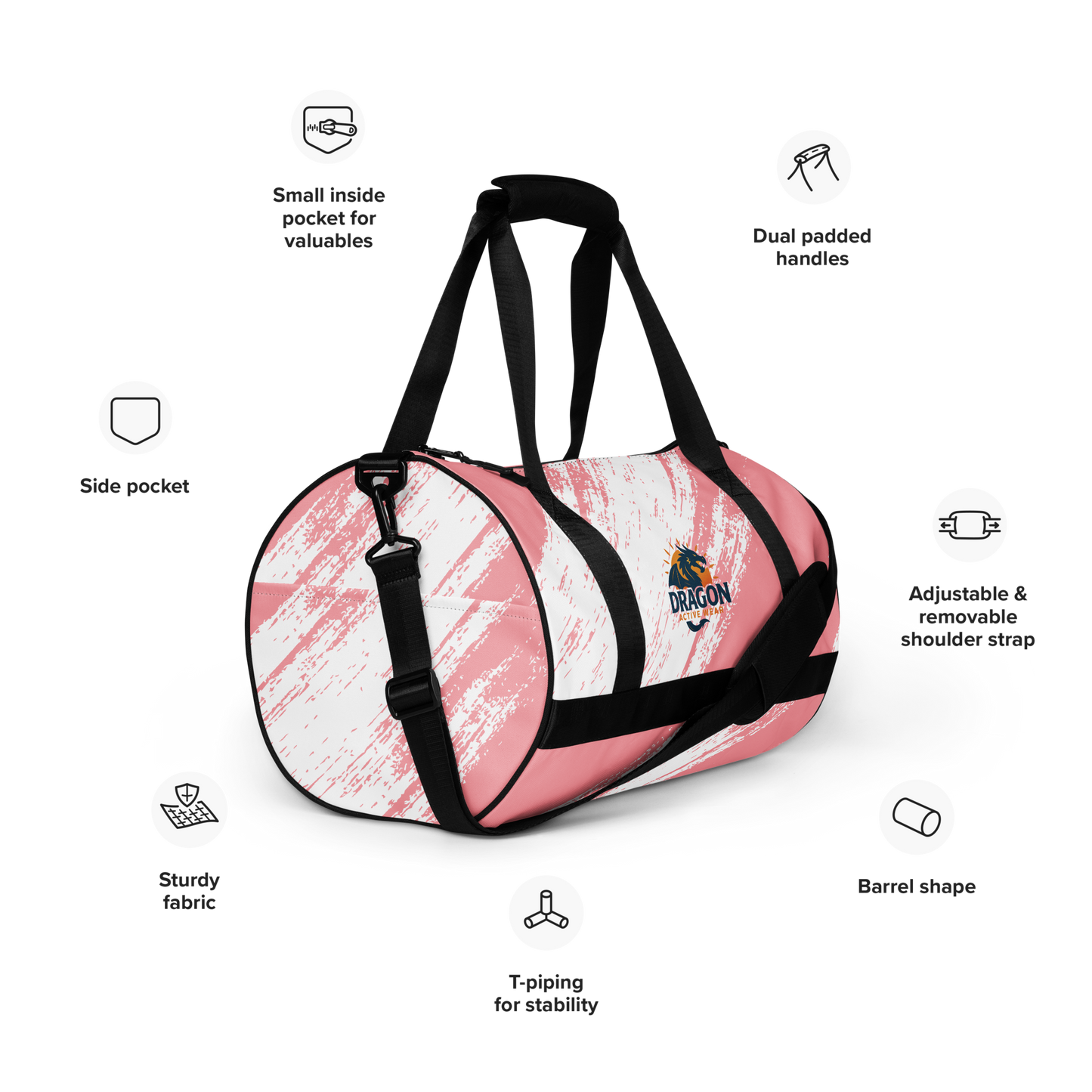 All-over print gym bag