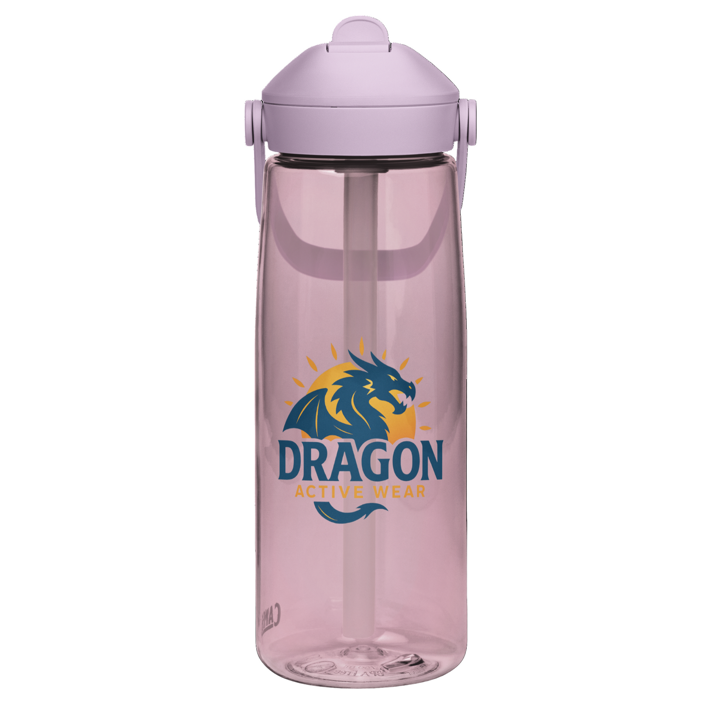 Flip straw water bottle