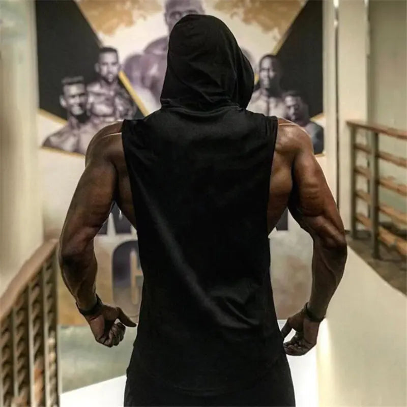 Trendy Hooded Fitness Camisole Vest for Men