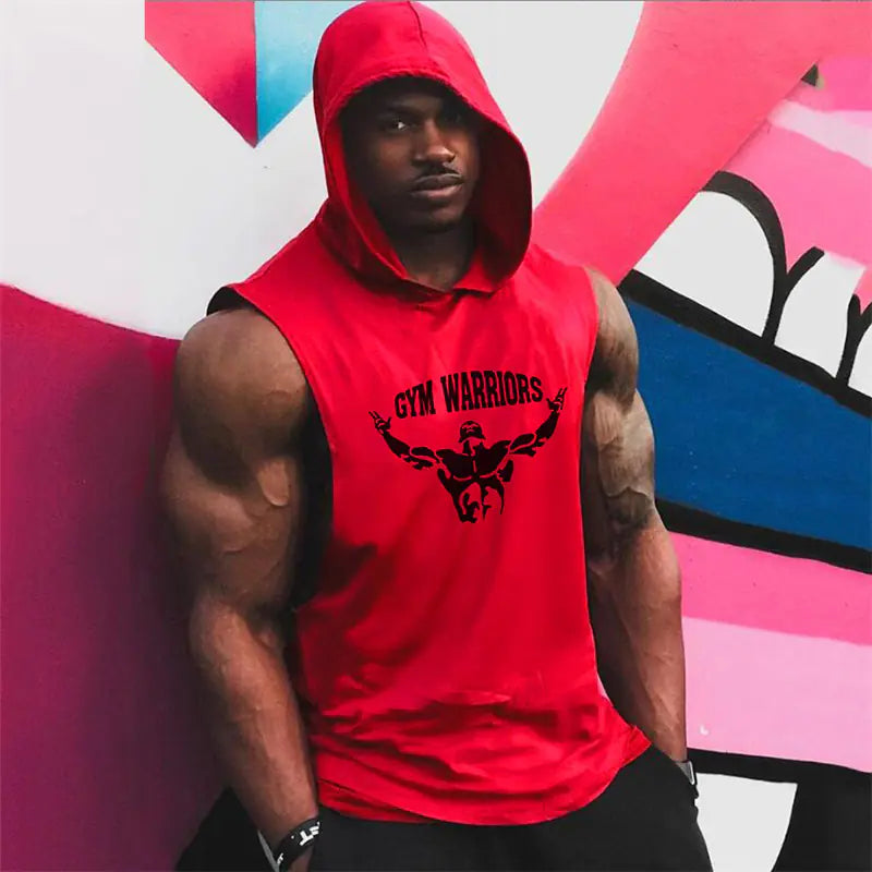 Trendy Hooded Fitness Camisole Vest for Men
