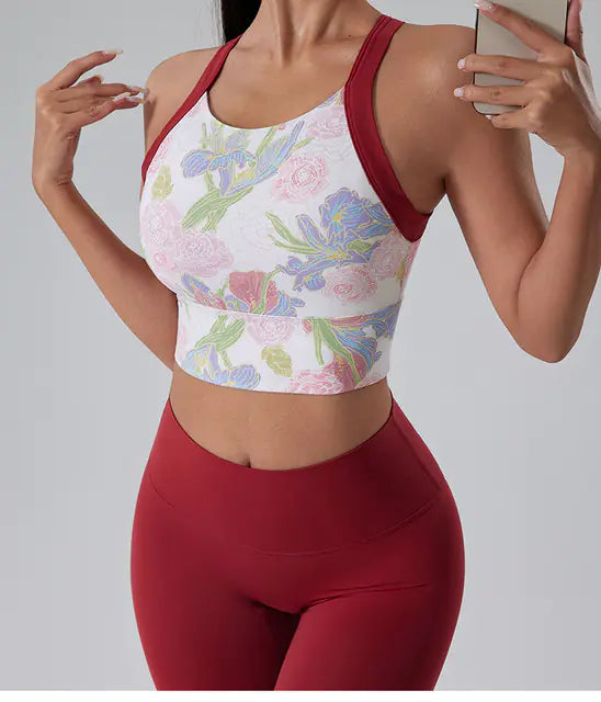 Athletic Joggers and Seamless Yoga Bra Tank Tops