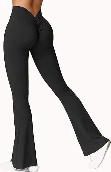 High-Waist Quick-Dry Yoga Flare Pants for Fitness