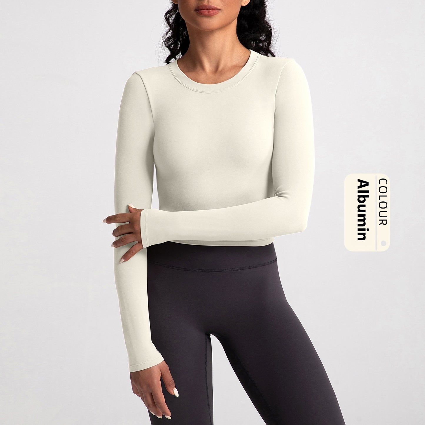 New Back Shaping Yoga Clothes Women's Long Sleeve Nude Feel Tight