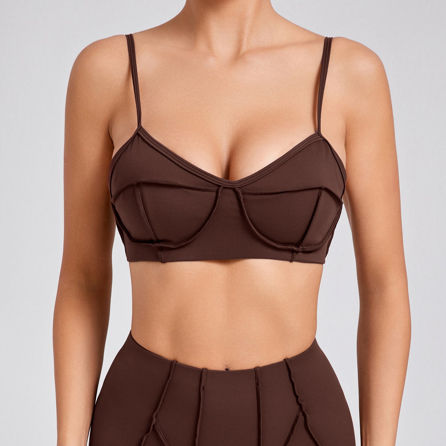 European And American Brushed Body-hugging Suit Sports And Leisure Yoga Clothes