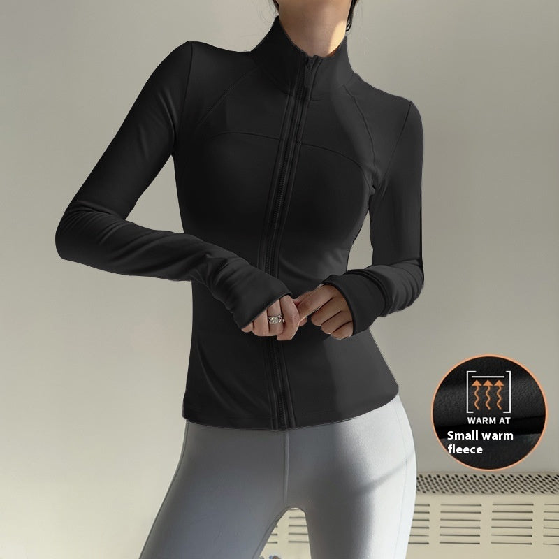 New UV-proof Yoga Clothes Stand-up Collar Slim Fit Coat