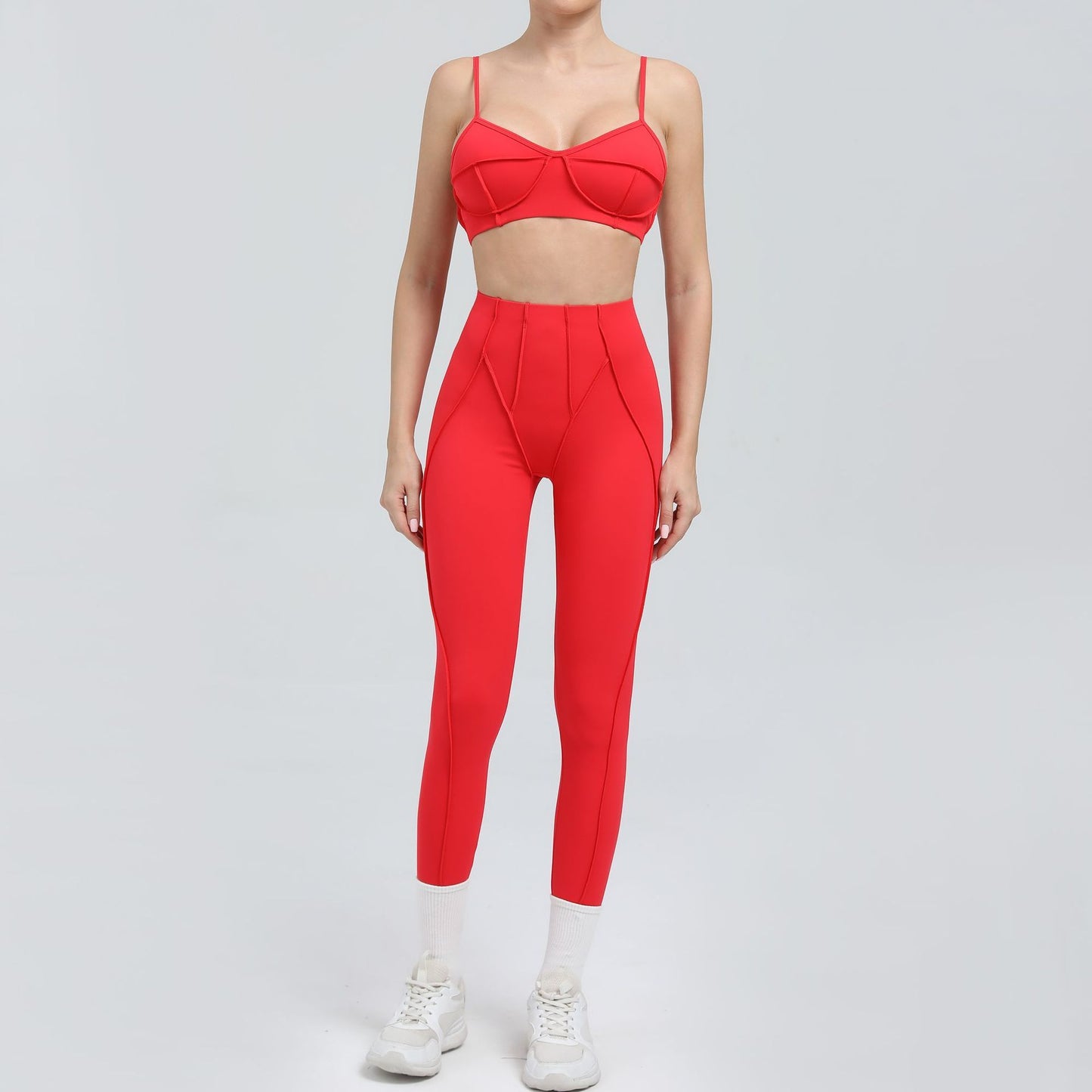 European And American Brushed Body-hugging Suit Sports And Leisure Yoga Clothes