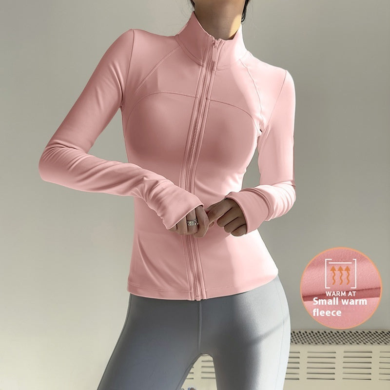 New UV-proof Yoga Clothes Stand-up Collar Slim Fit Coat