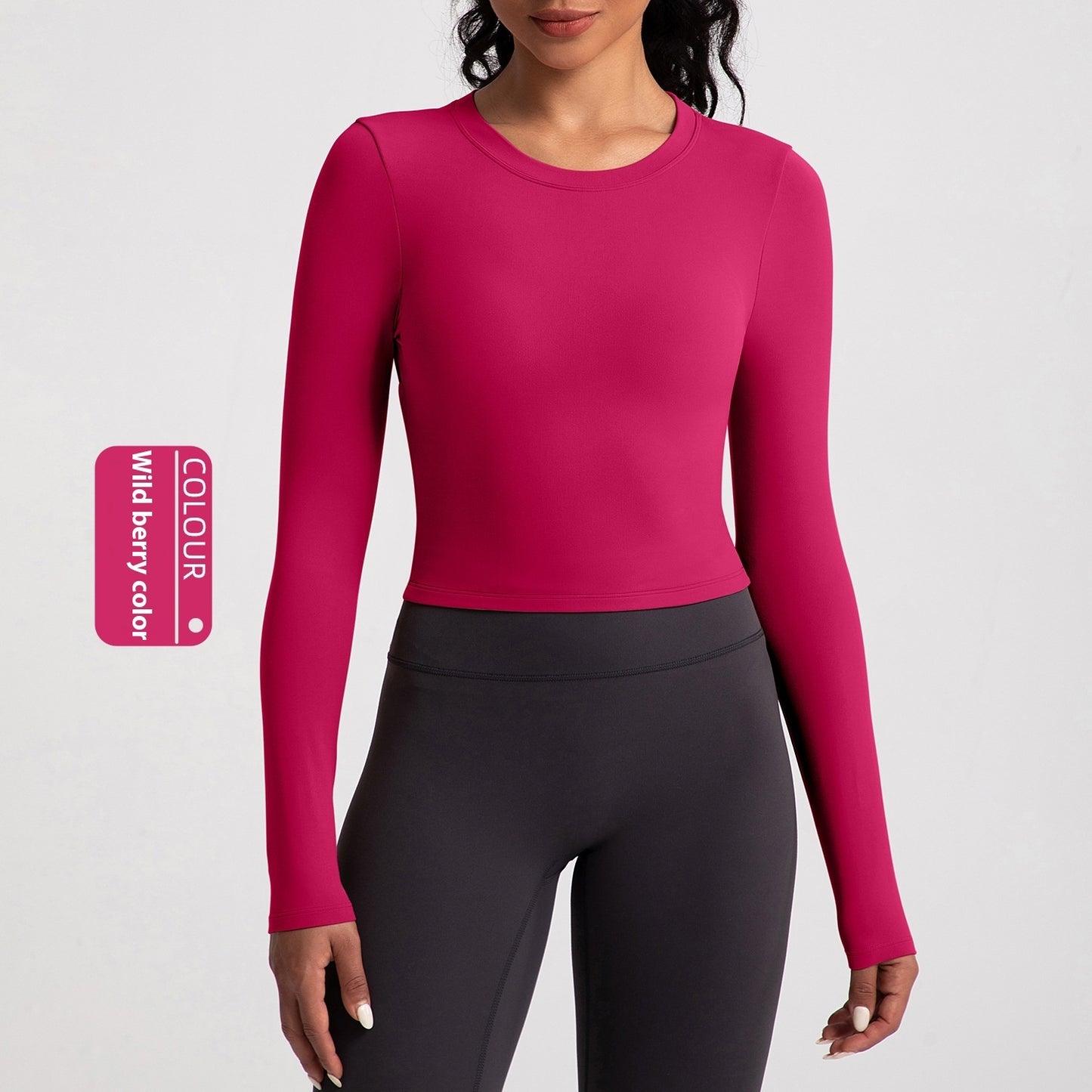 New Back Shaping Yoga Clothes Women's Long Sleeve Nude Feel Tight