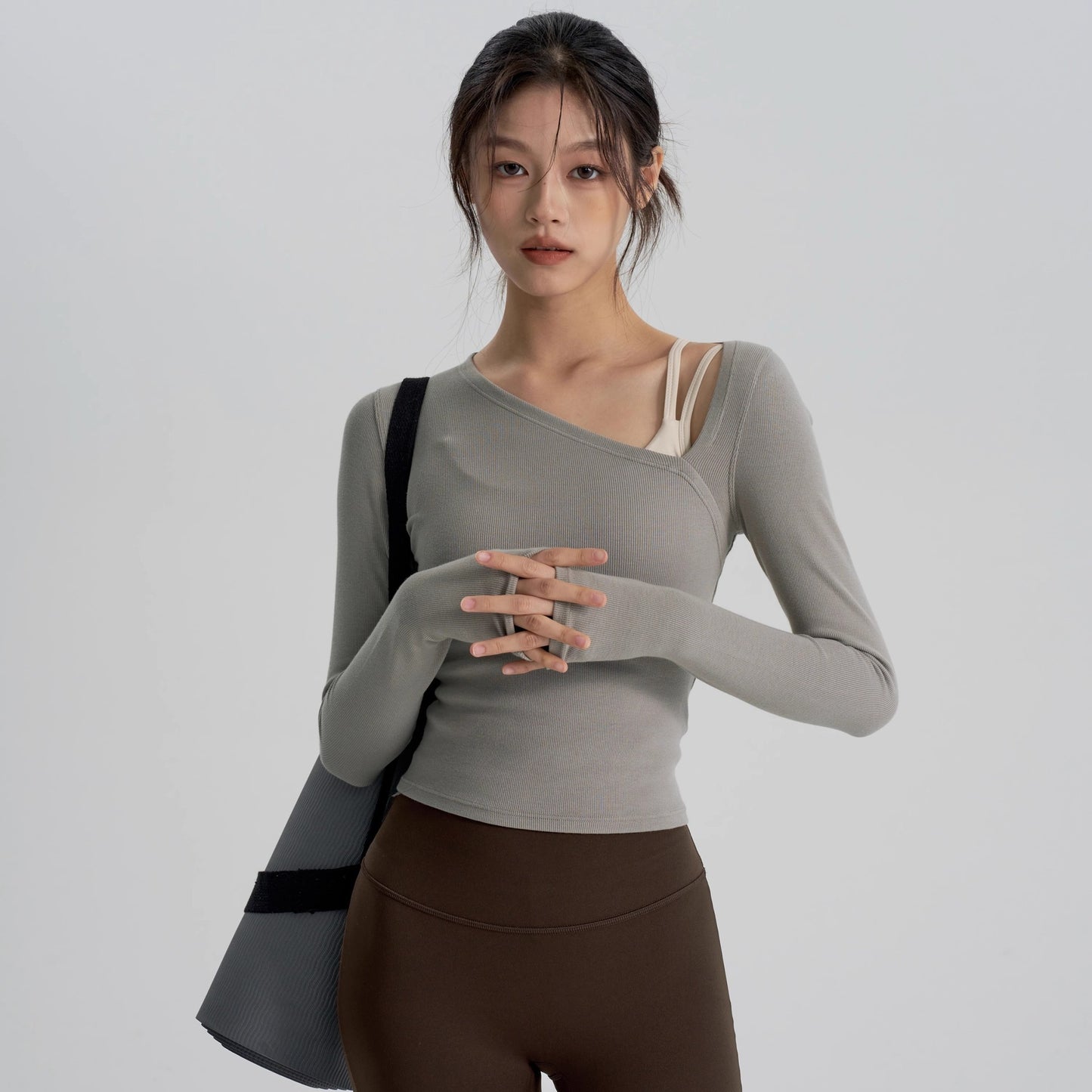 Lady Temperament Yoga Clothes Running Top