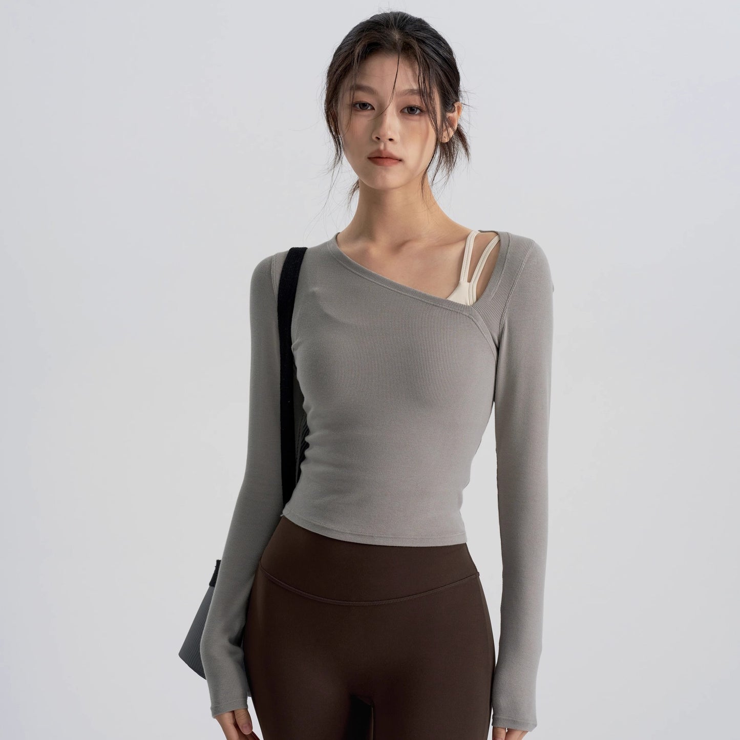 Lady Temperament Yoga Clothes Running Top