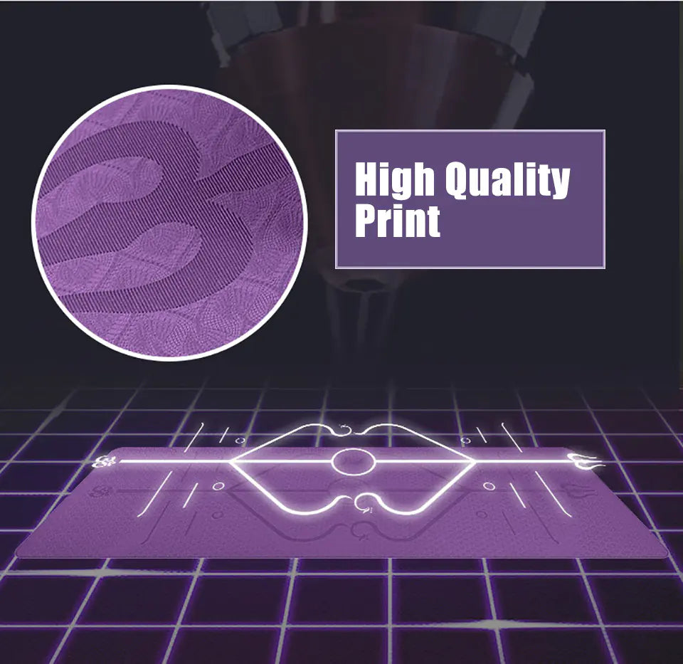 TPE Yoga Mat with Position Lines for Fitness