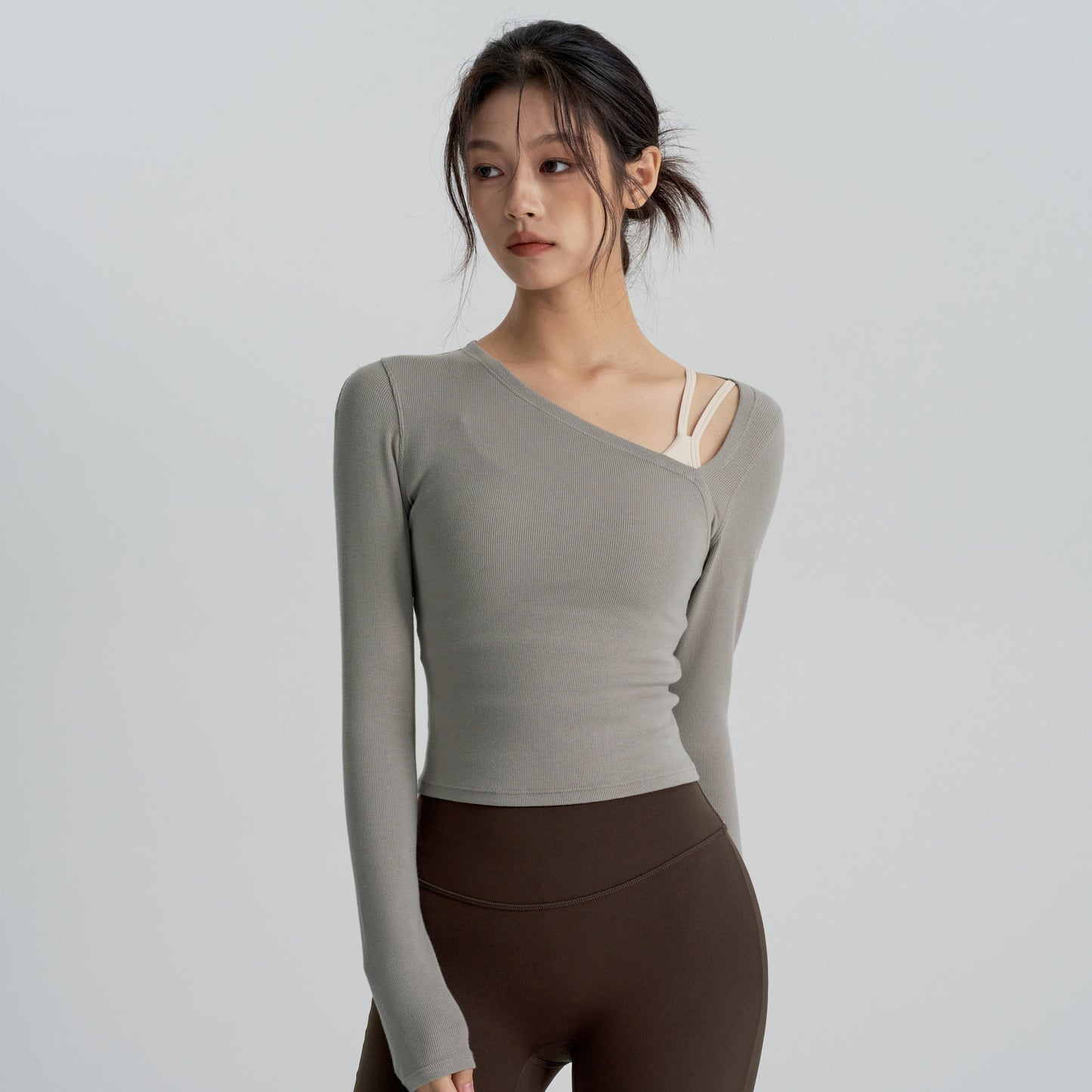 Lady Temperament Yoga Clothes Running Top