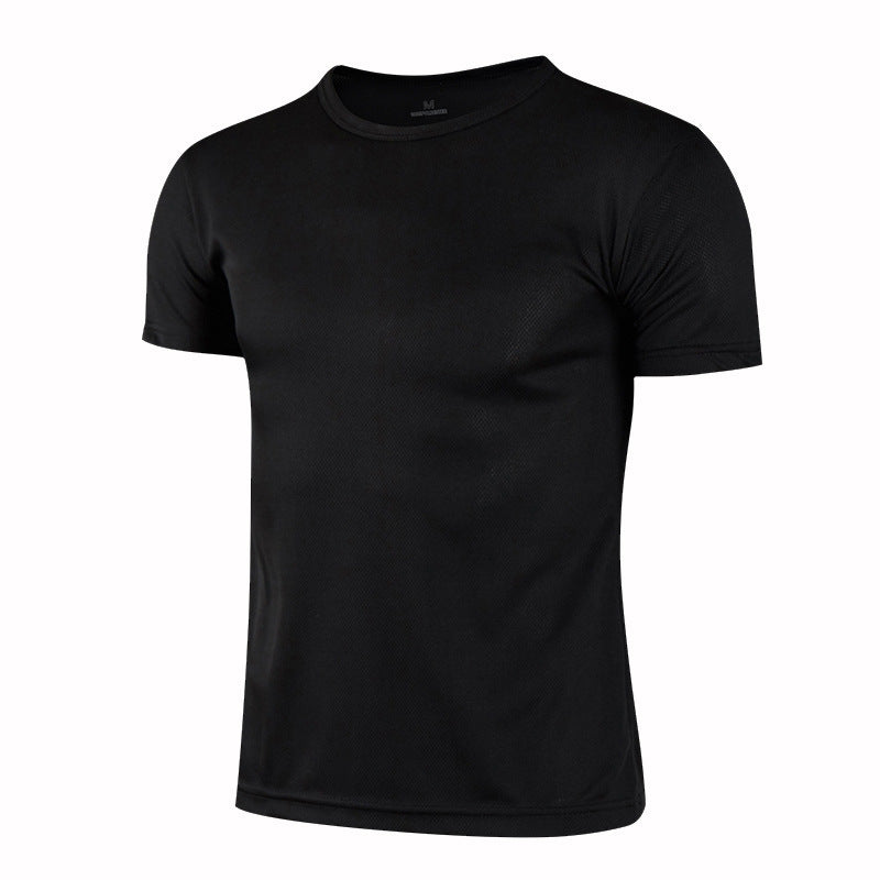 Quick-drying T-shirt Round Neck Short-sleeved Shirt Work Clothes Outside