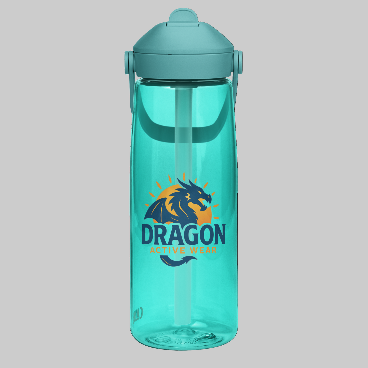 Flip straw water bottle