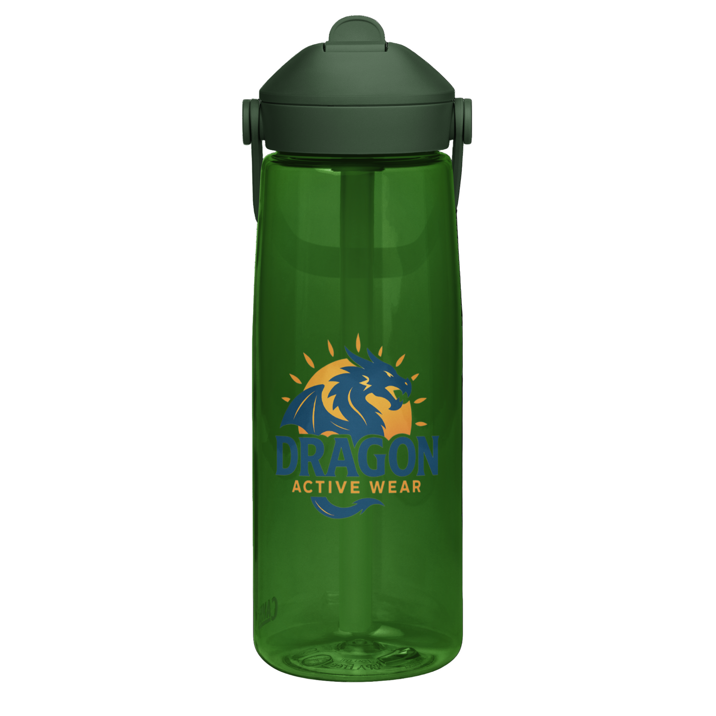 Flip straw water bottle