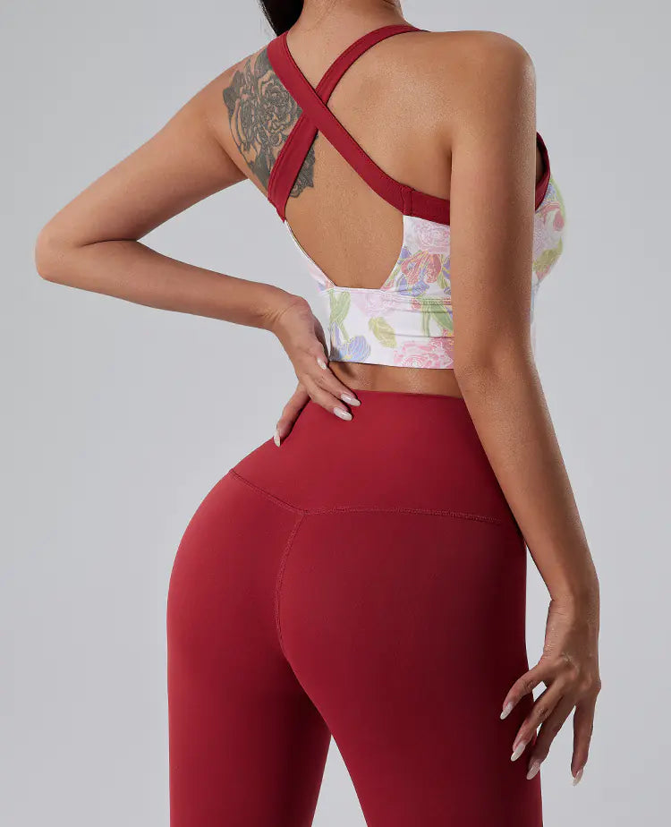 Athletic Joggers and Seamless Yoga Bra Tank Tops