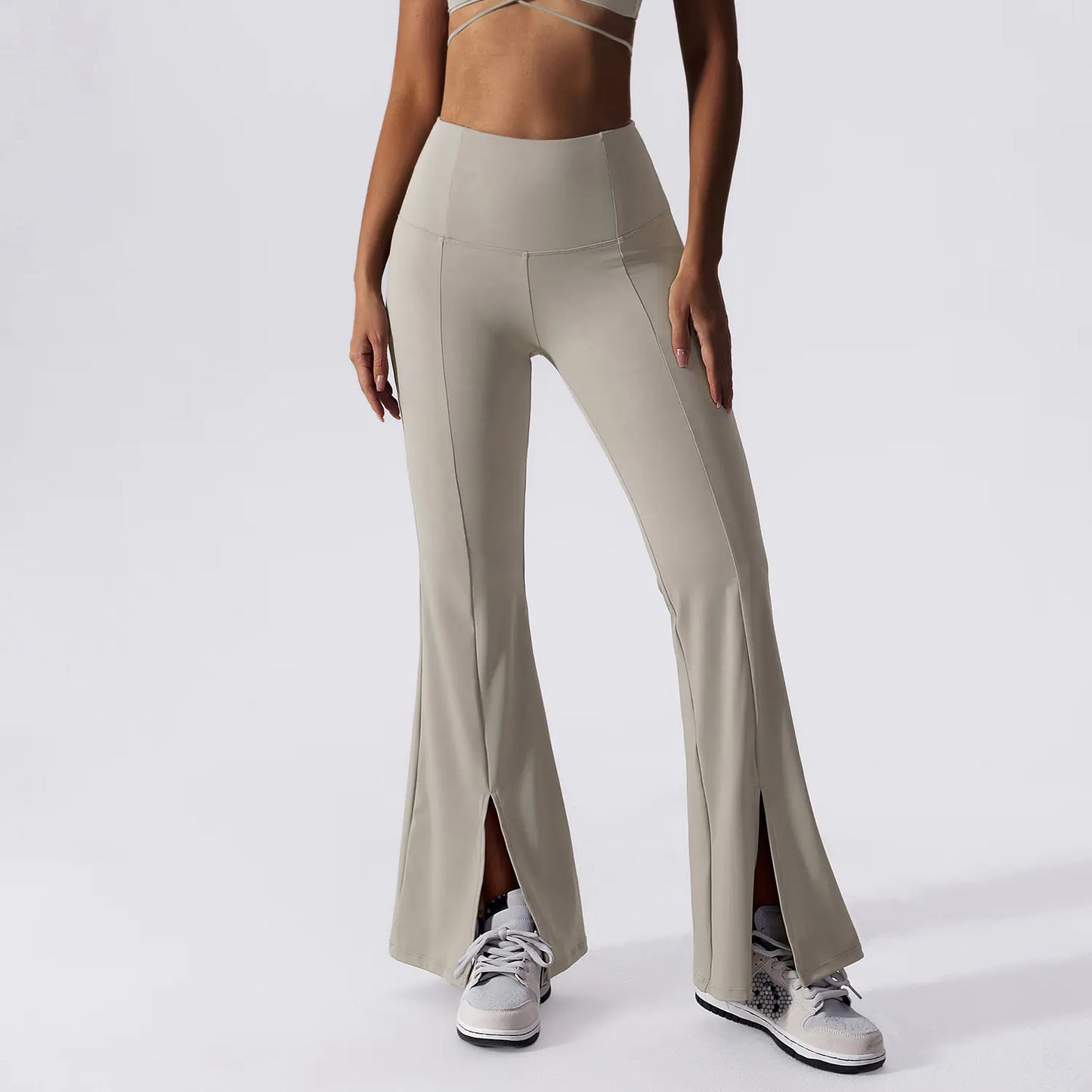 Sexy Strappy Yoga Bra and High-Waisted Leggings Set