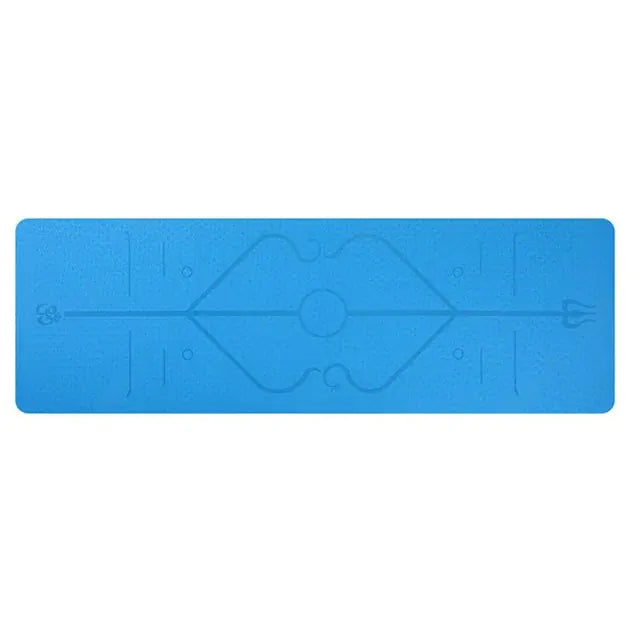 TPE Yoga Mat with Position Lines for Fitness