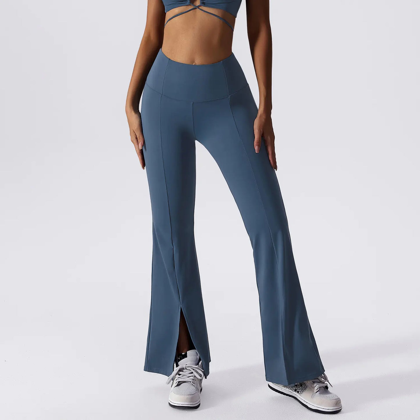 Sexy Strappy Yoga Bra and High-Waisted Leggings Set